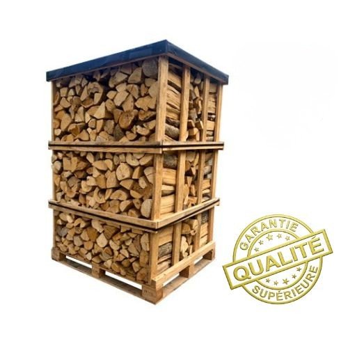 Palette Brennholz 50cm – 2,5 Raummeter – Für große Feuerstellen H1 G1 — Brennholz